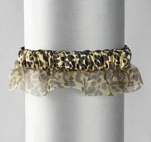 Animal Print Organza Garter