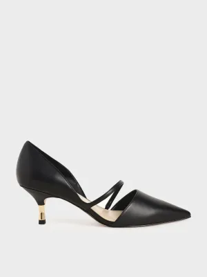 Asymmetric Strap D'Orsay Pumps