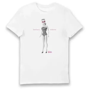 Barbie BARBARA ROBERTS Iconic Zebra Swimsuit Adult Unisex T-Shirt Tee