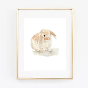 bunny art print