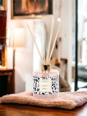 Frida Leopard Print Reed Diffuser - Papaya & Pink Grapefruit