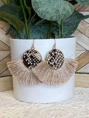 Fringe Snake Earrings