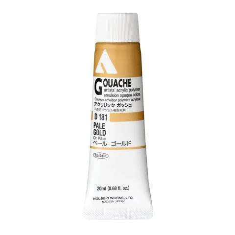 Holbein Acrylic Gouache Tubes (Metallic Colors)