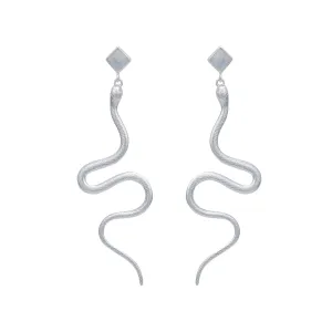 Medusa Sterling Silver Rainbow Moonstone Earrings