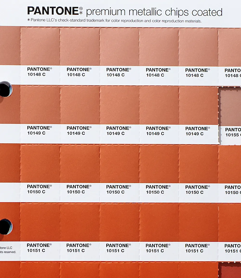 Pantone Plus Premium Metallic Chips Coated Replacement Page PMC 3