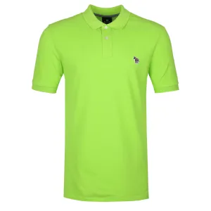 Paul Smith Zebra Badge Polo Shirt in Lime Green