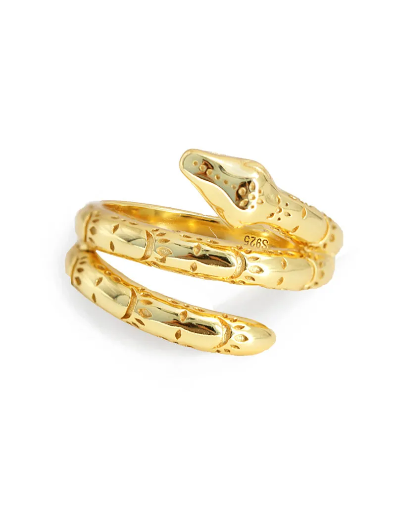 YEAR OF THE SNAKE Ring | 18K Gold Over Sterling Silver