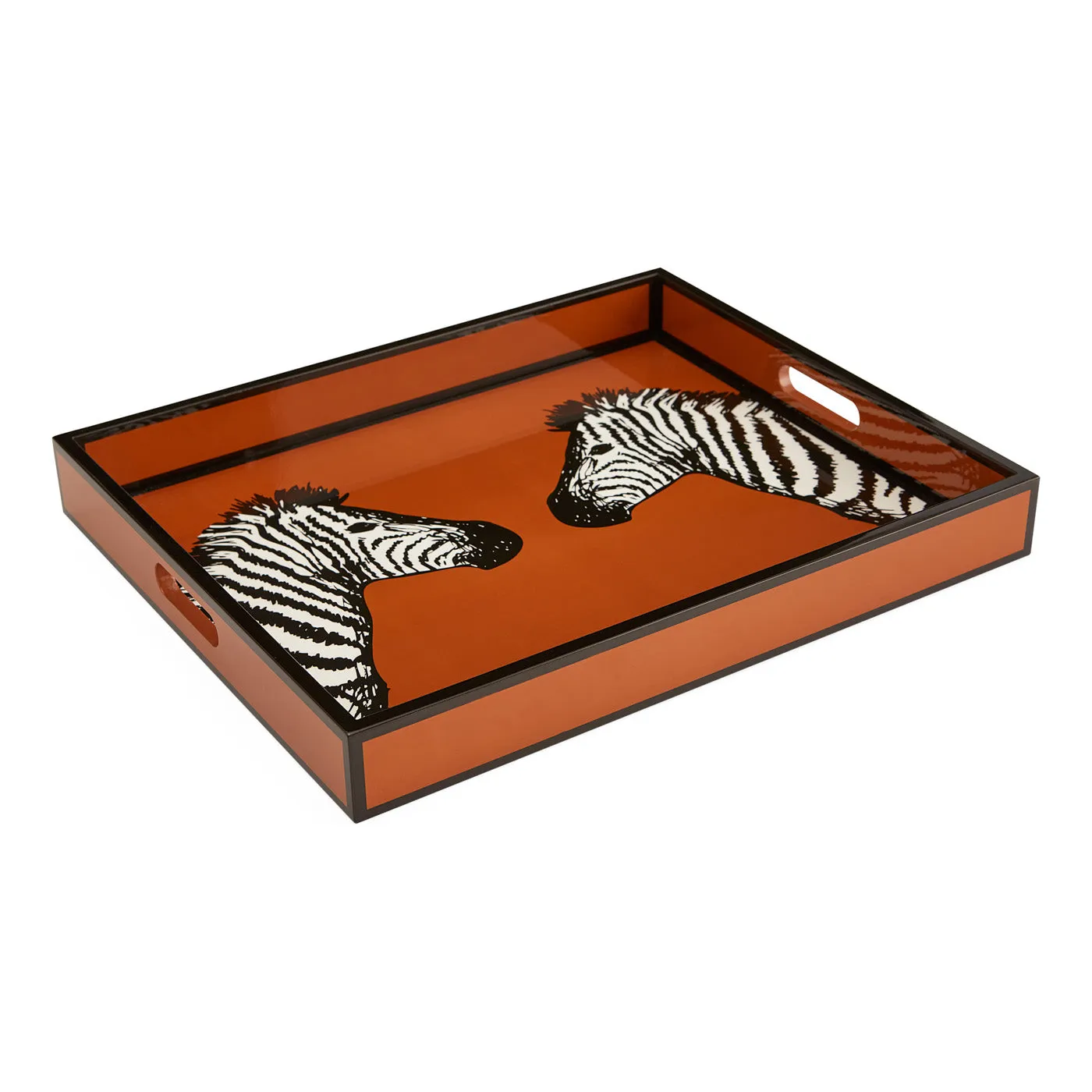 Zebra Lacquer Tray