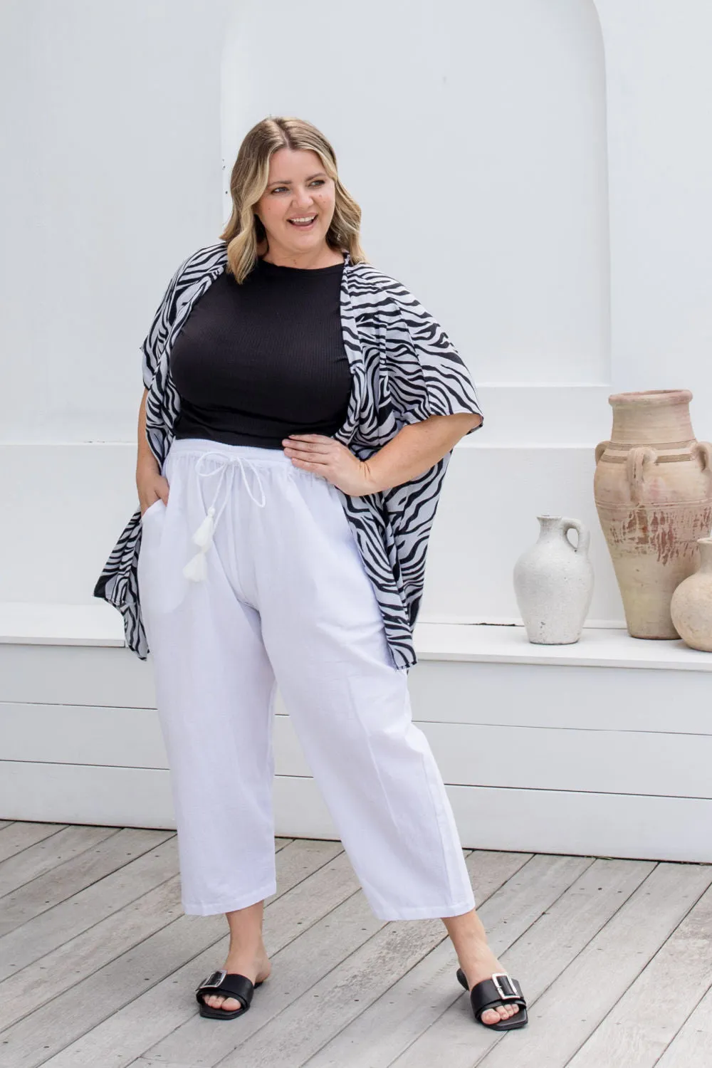 Zebra Print Kimono