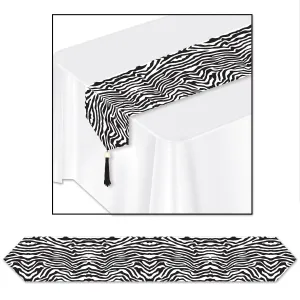 Zebra Print Table Runner 28cm X 3m